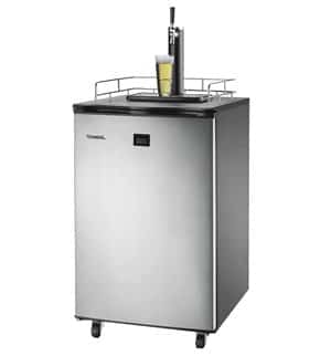 Freestanding Full Keg Kegerator Beer Fridge Dispenser LCD Temp