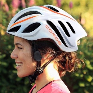 Coros Linx Smart Cycling Helmet w/Bone Conducting Audio | Fully Adjustable Sizing/Connects via Bluetooth for Music, Calls and Navigation