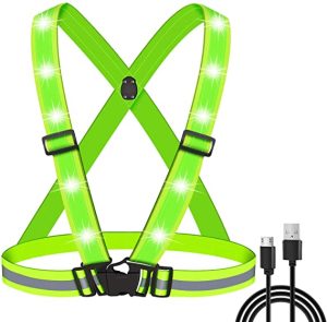 Reflective Biking Safety Vest USB Rechargeable